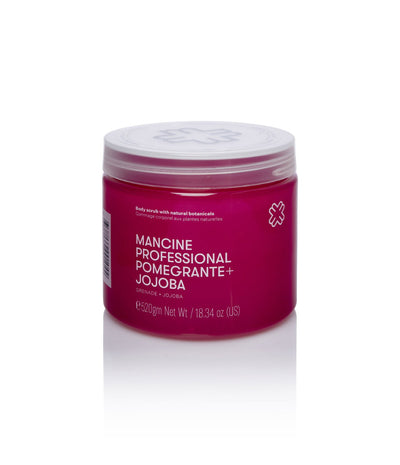 Mancine Hot Salt Body Scrub: Pomegranate & Jojoba